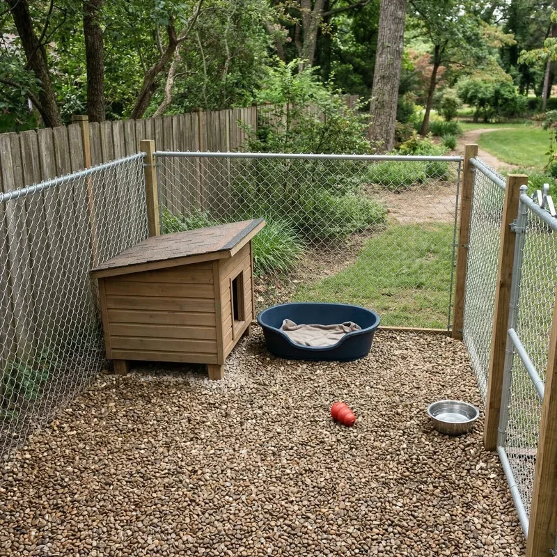 Outdoor Dog Kennel Flooring Ideas on a Budget
