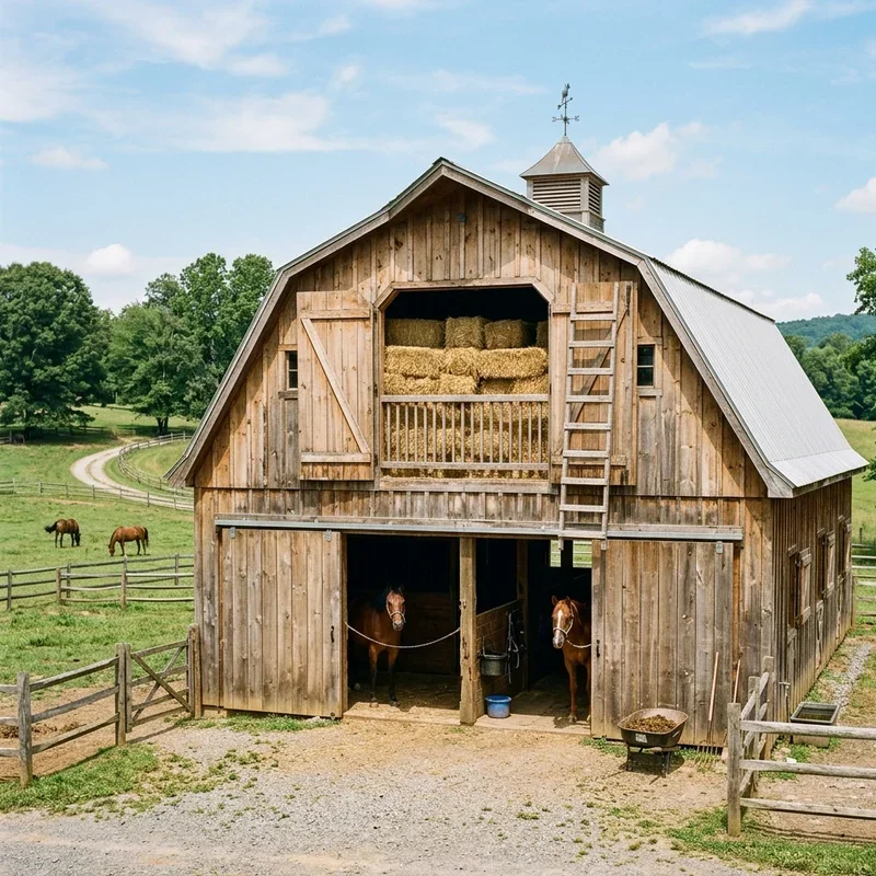 Simple Horse Barn Ideas