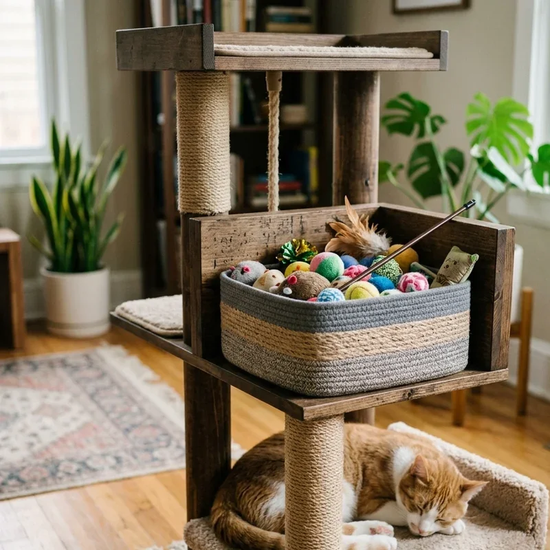 Cat Toy Storage Ideas