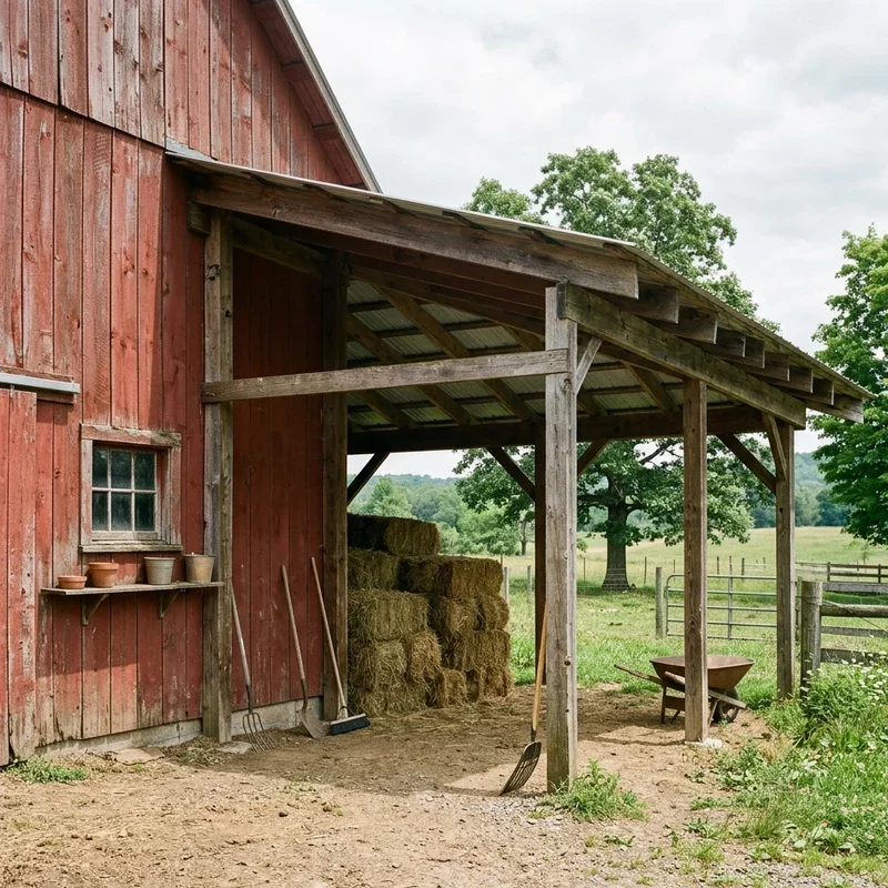 15 Barn Lean To Ideas for Practical Farm Storage