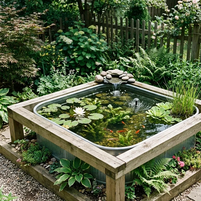 Stock Tank Fish Pond Ideas