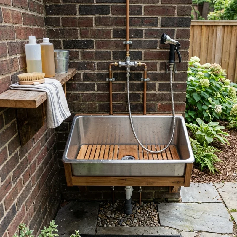 Outdoor Dog Wash Station Ideas