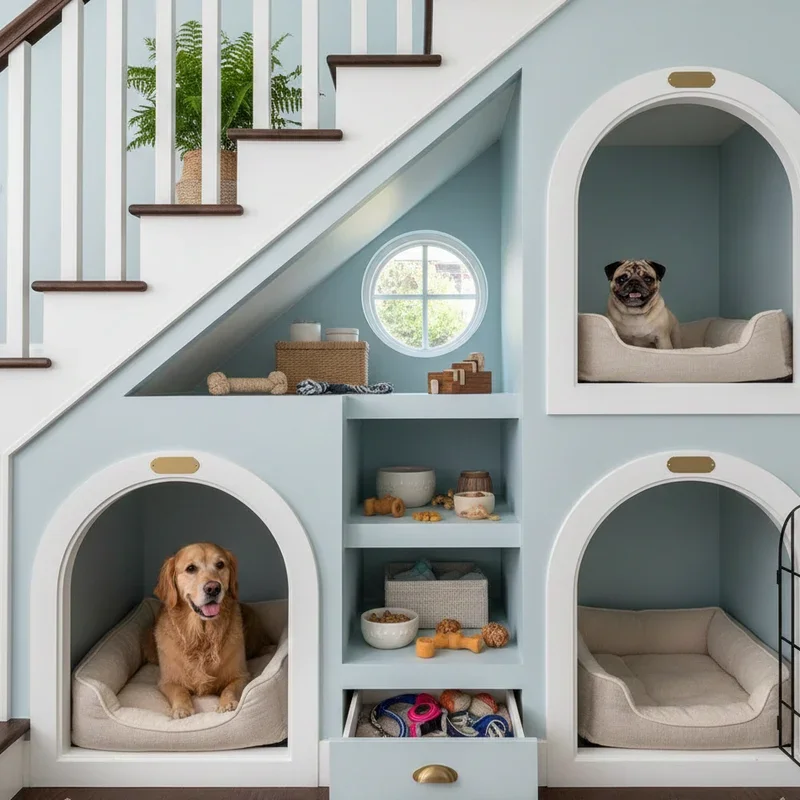 Dog Room Under Stairs Ideas
