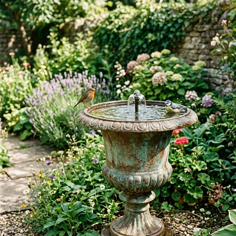 Bird Bath Fountain Ideas