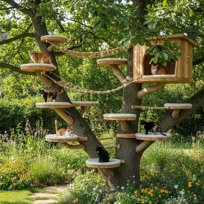 Outdoor Cat Perch Ideas