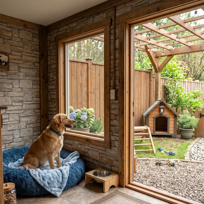 Indoor Outdoor Dog Kennel Ideas
