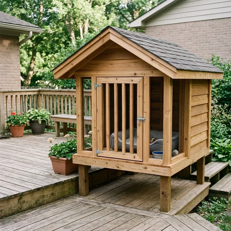 Raised Dog Kennel Ideas