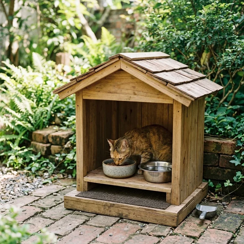 Cat Food Station Ideas