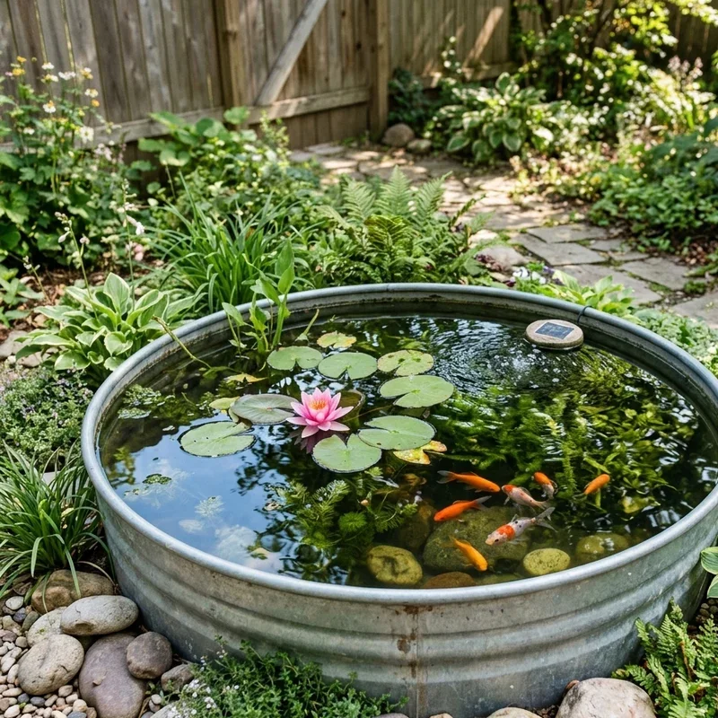 Stock Tank Fish Pond Ideas