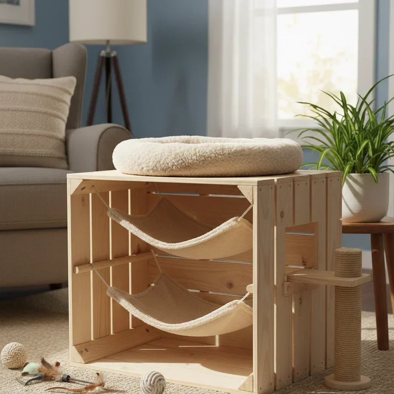 DIY Indoor Cat House Ideas