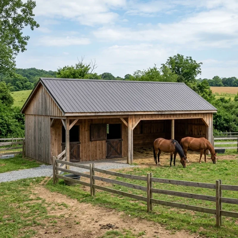 Simple Horse Barn Ideas