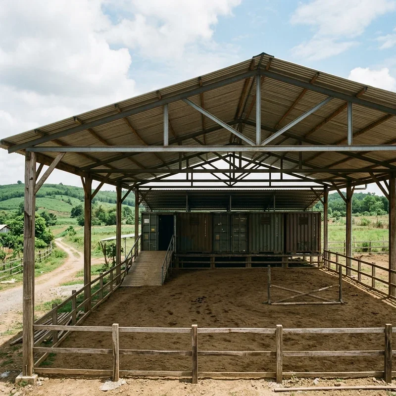 Conex Barn Ideas