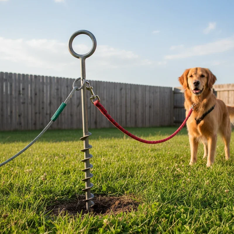 Dog Tie Out Ideas