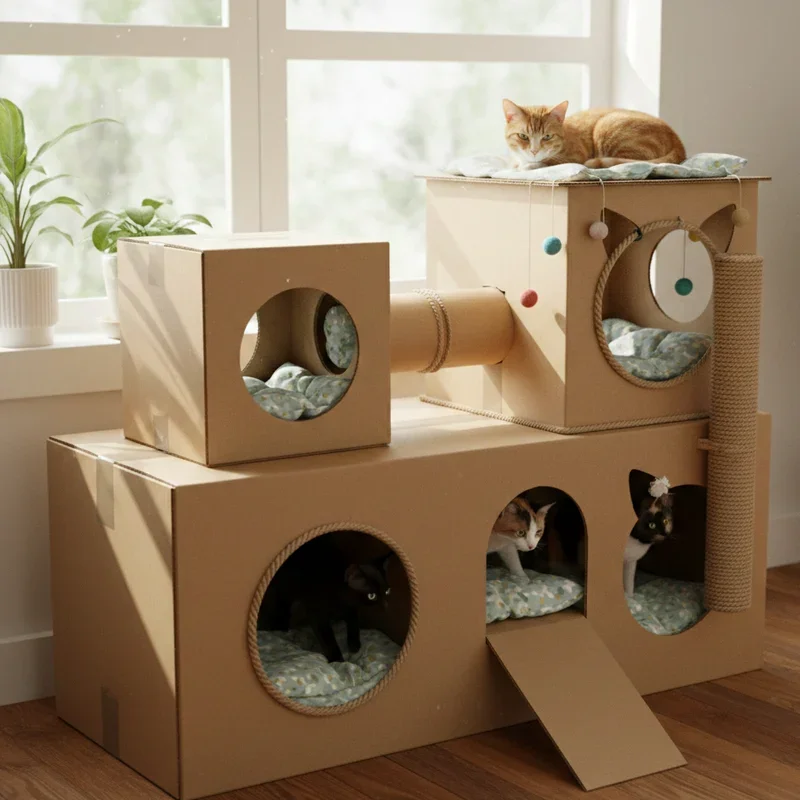 DIY Indoor Cat House Ideas