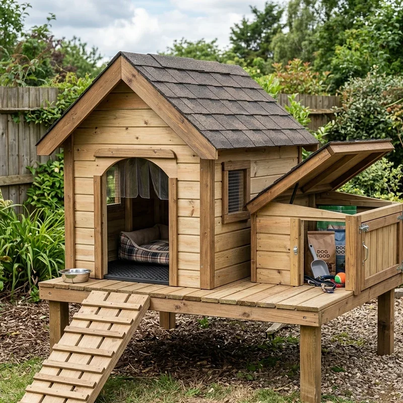Raised Dog Kennel Ideas