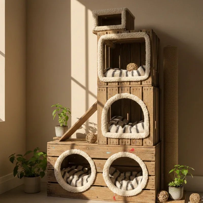 DIY Indoor Cat House Ideas