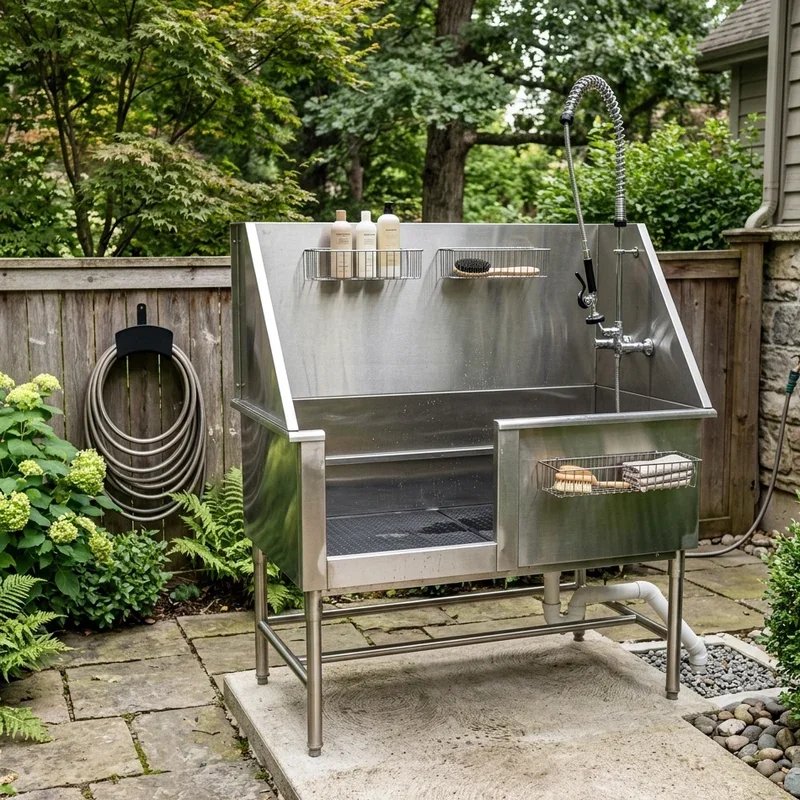 Outdoor Dog Wash Station Ideas
