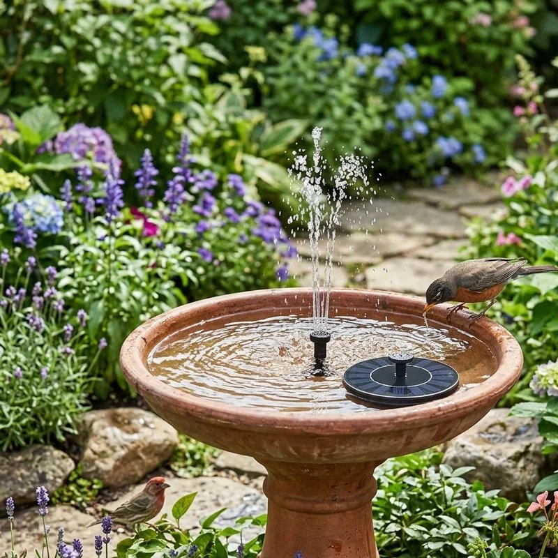 Bird Bath Fountain Ideas