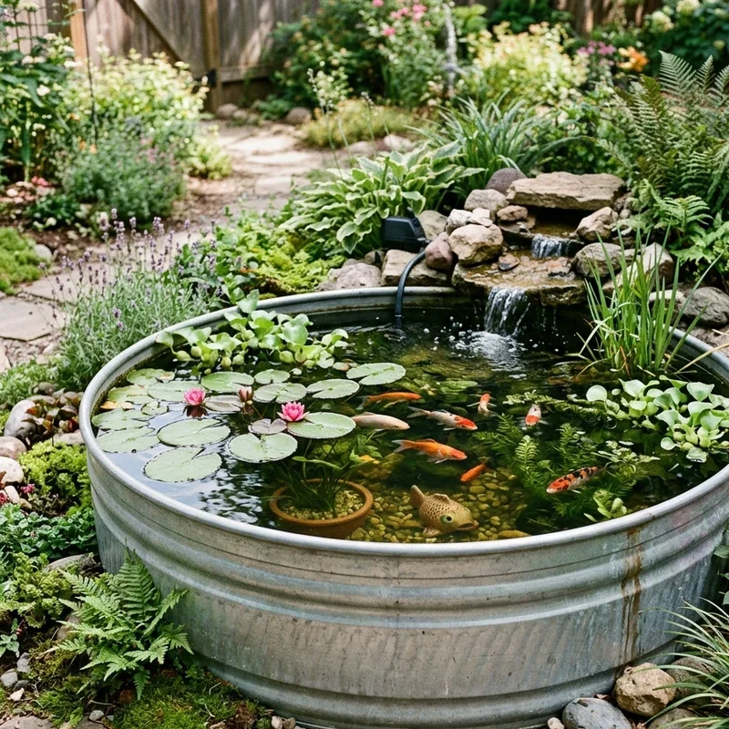 Stock Tank Fish Pond Ideas