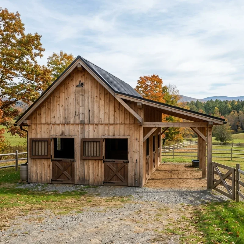 Simple Horse Barn Ideas