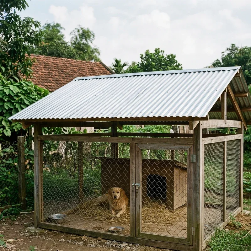 Dog Kennel Roof Ideas