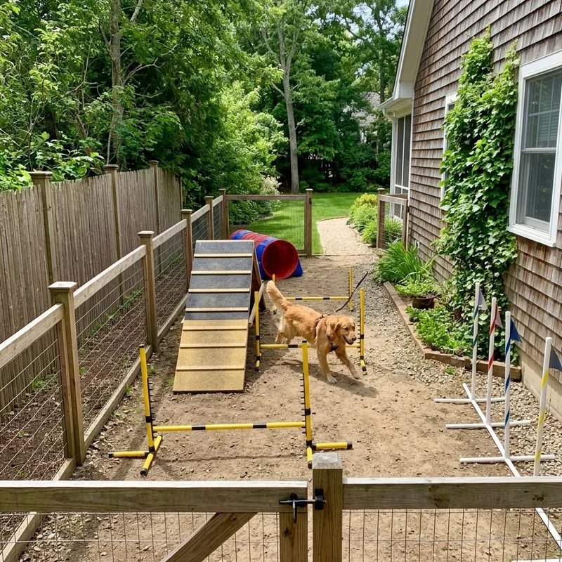 Dog Run Ideas on Side of House
