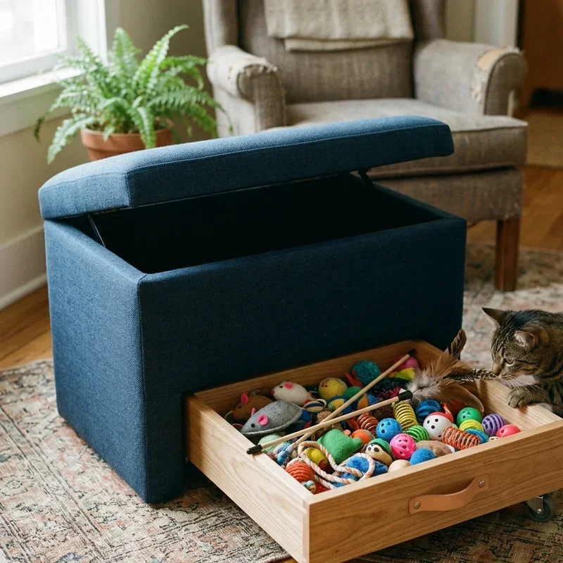 Cat Toy Storage Ideas