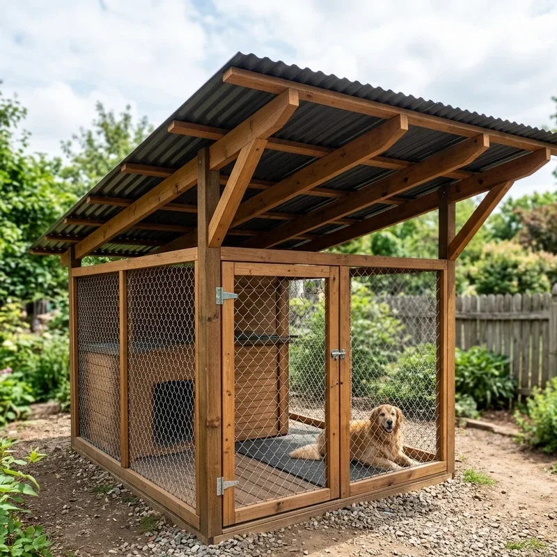 Dog Kennel Roof Ideas