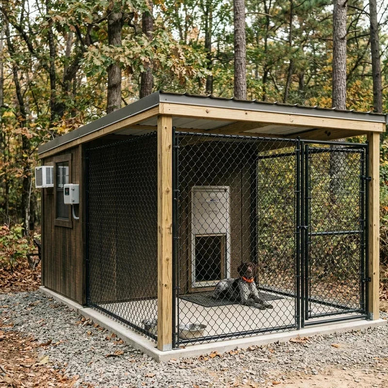 Outdoor Hunting Dog Kennel Ideas
