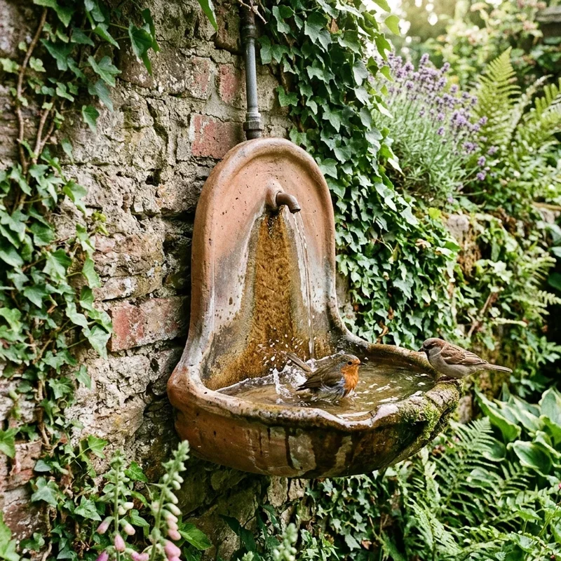 Bird Bath Fountain Ideas