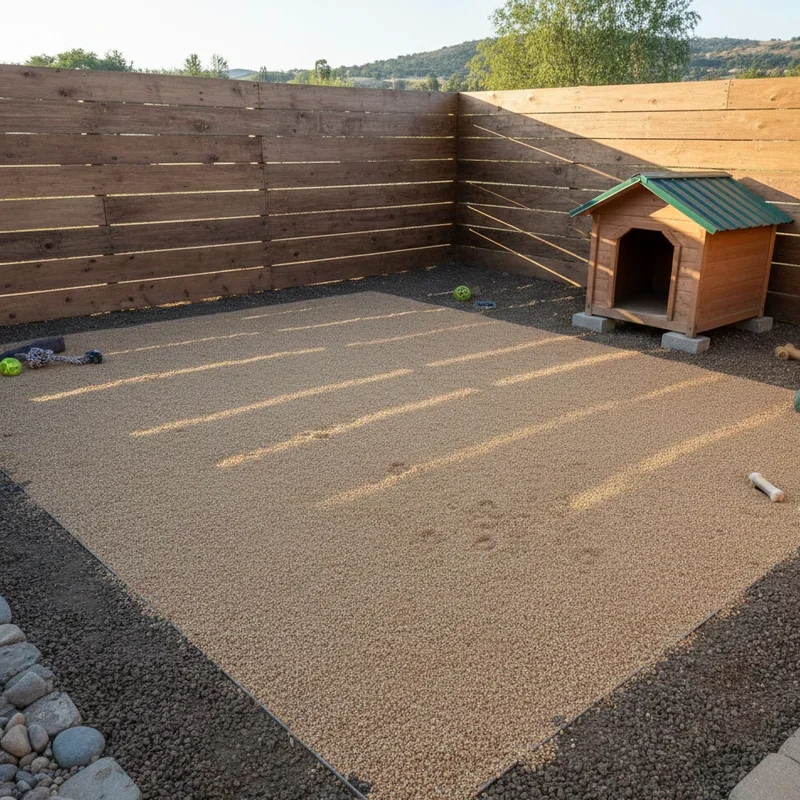 DIY Outdoor Dog Kennel Flooring Ideas