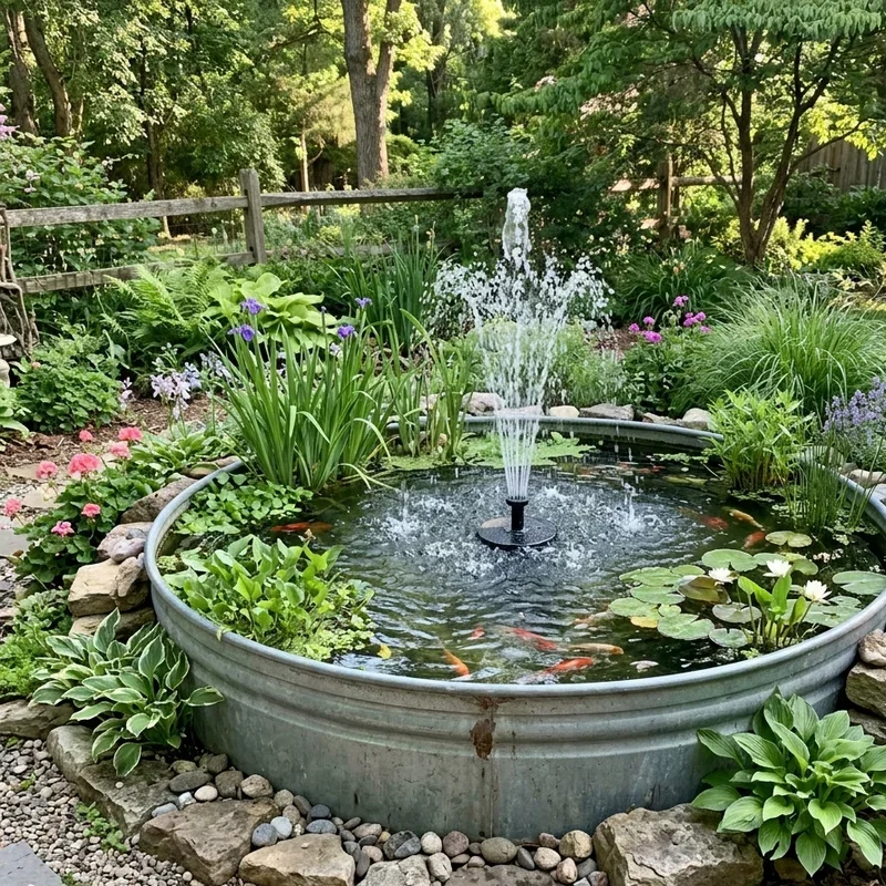 Stock Tank Fish Pond Ideas