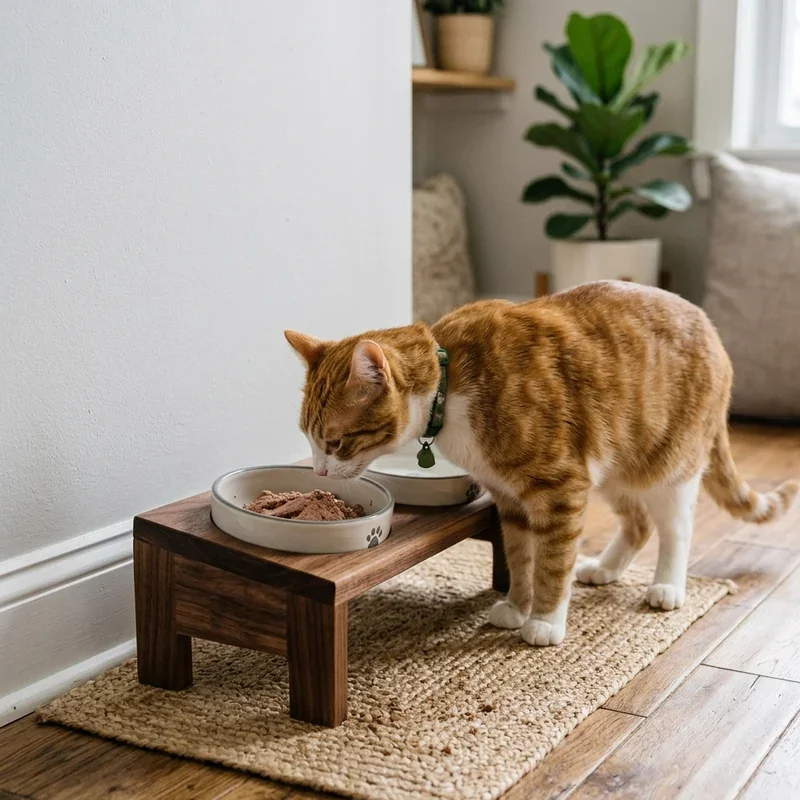 Cat Food Station Ideas