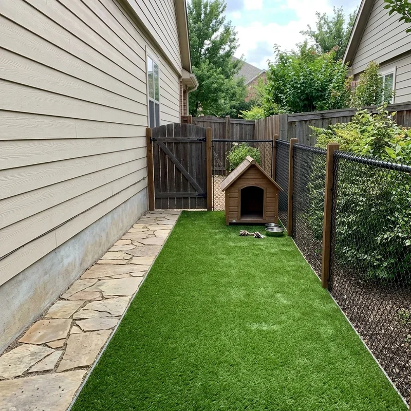 Dog Run Ideas on Side of House