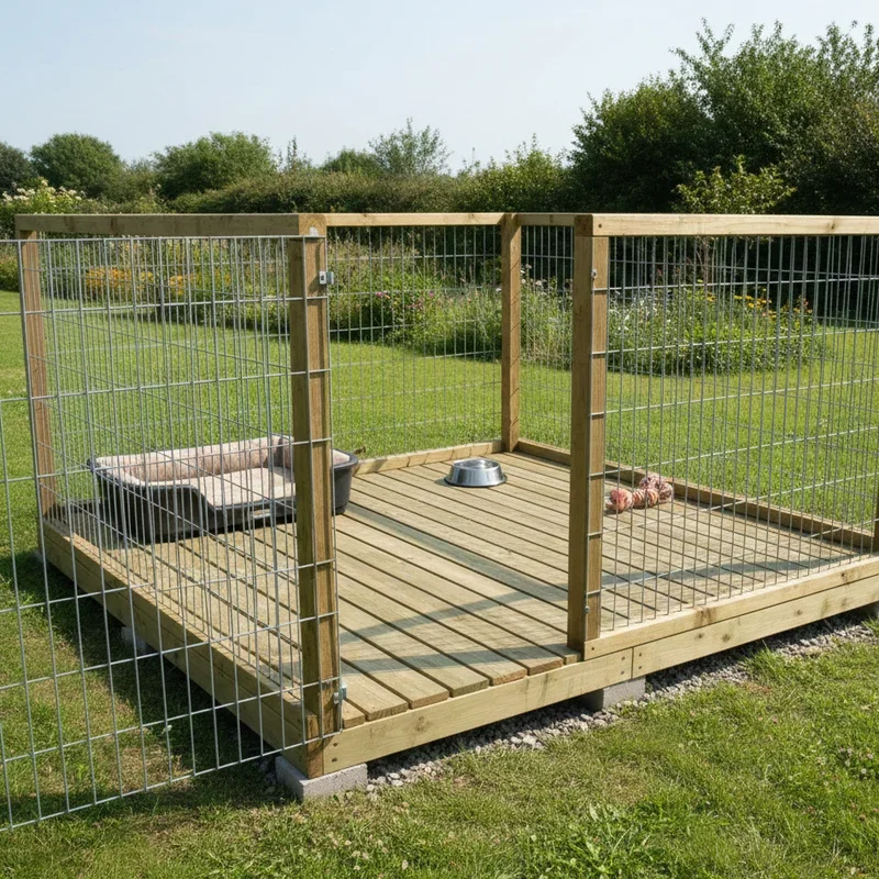 DIY Outdoor Dog Kennel Flooring Ideas