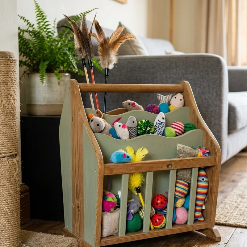 Cat Toy Storage Ideas