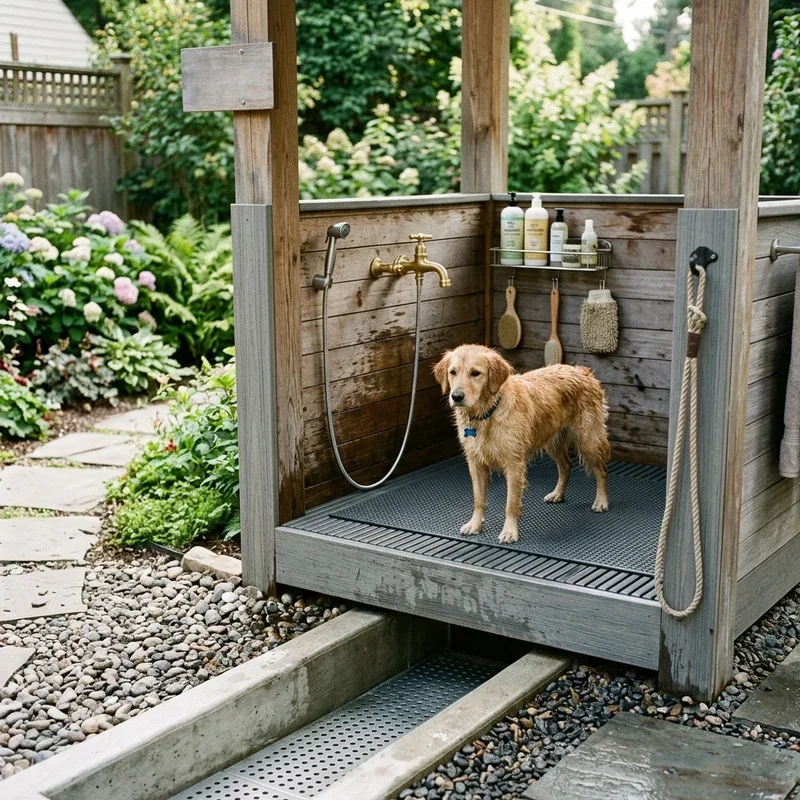 Outdoor Dog Wash Station Ideas