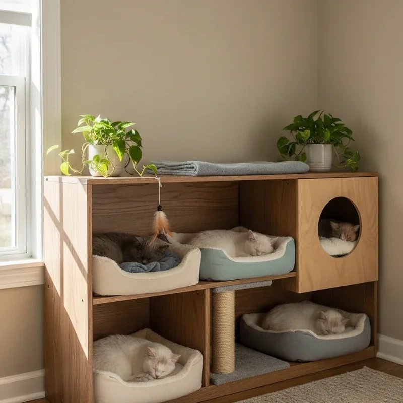 DIY Indoor Cat House Ideas