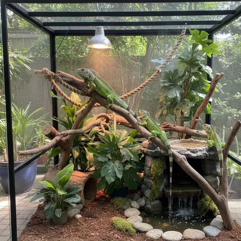15 Iguana Cage Ideas to Build a Better Lizard Enclosure