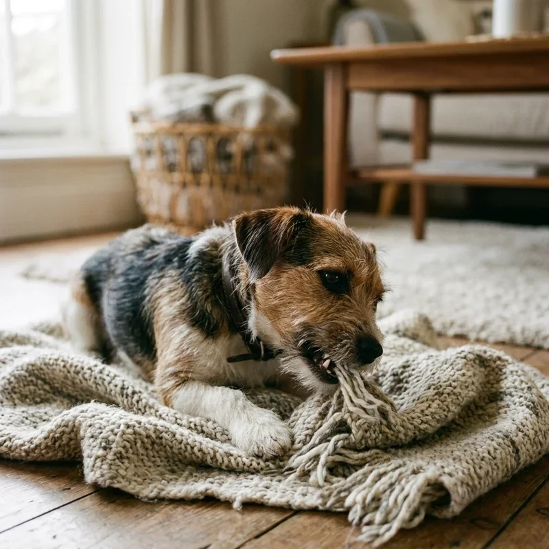 Why Does My Dog Nibble on Blankets? Common Causes