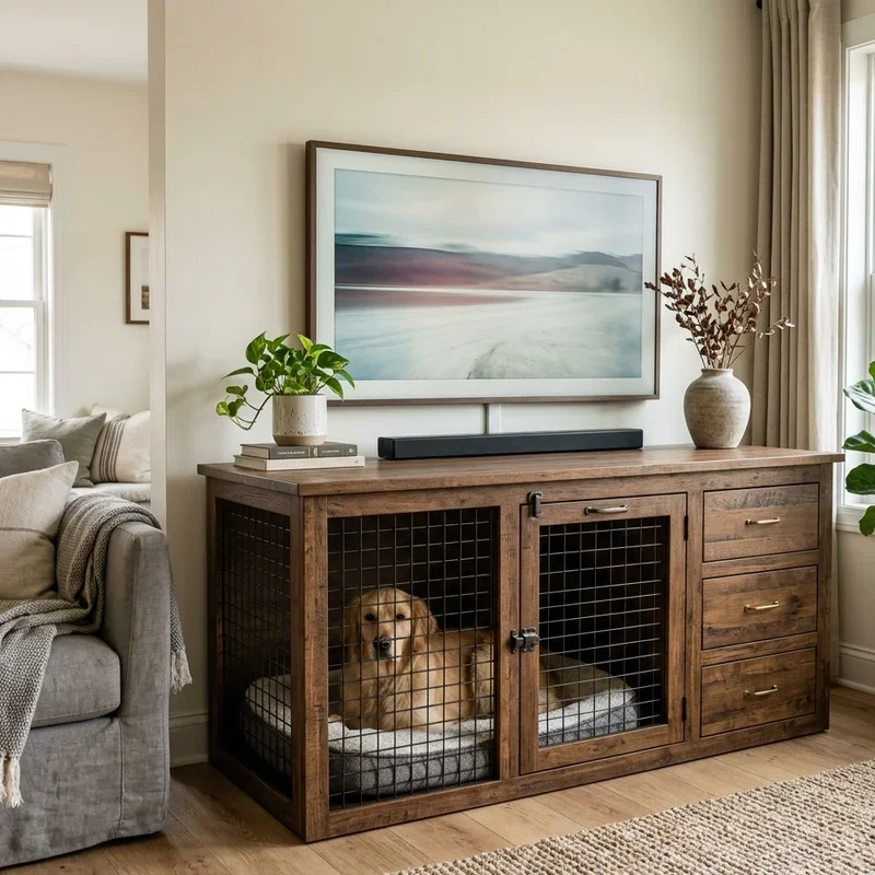 Dog Crate Ideas for Living Room