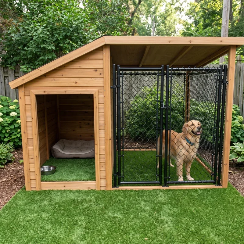 Indoor Outdoor Dog Kennel Ideas