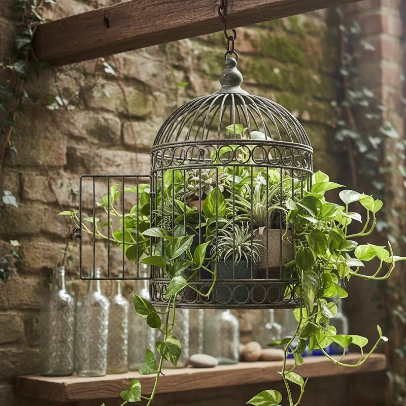Vintage Bird Cage Decoration Ideas