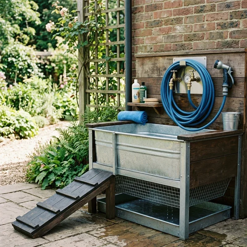 Outdoor Dog Wash Station Ideas