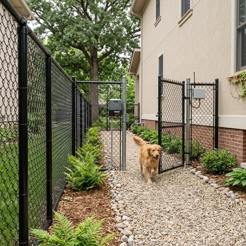 Dog Run Ideas on Side of House