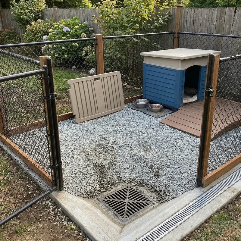 Outdoor Dog Kennel Flooring Ideas on a Budget