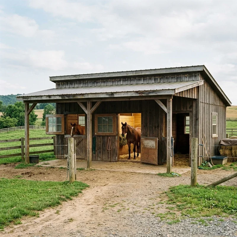 Simple Horse Barn Ideas