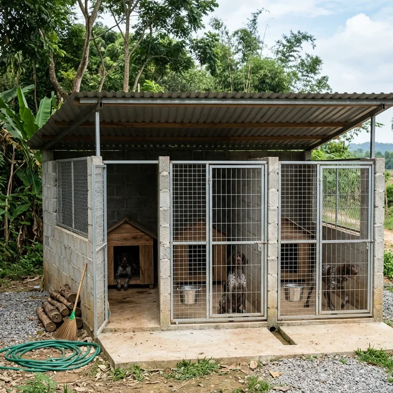 Outdoor Hunting Dog Kennel Ideas