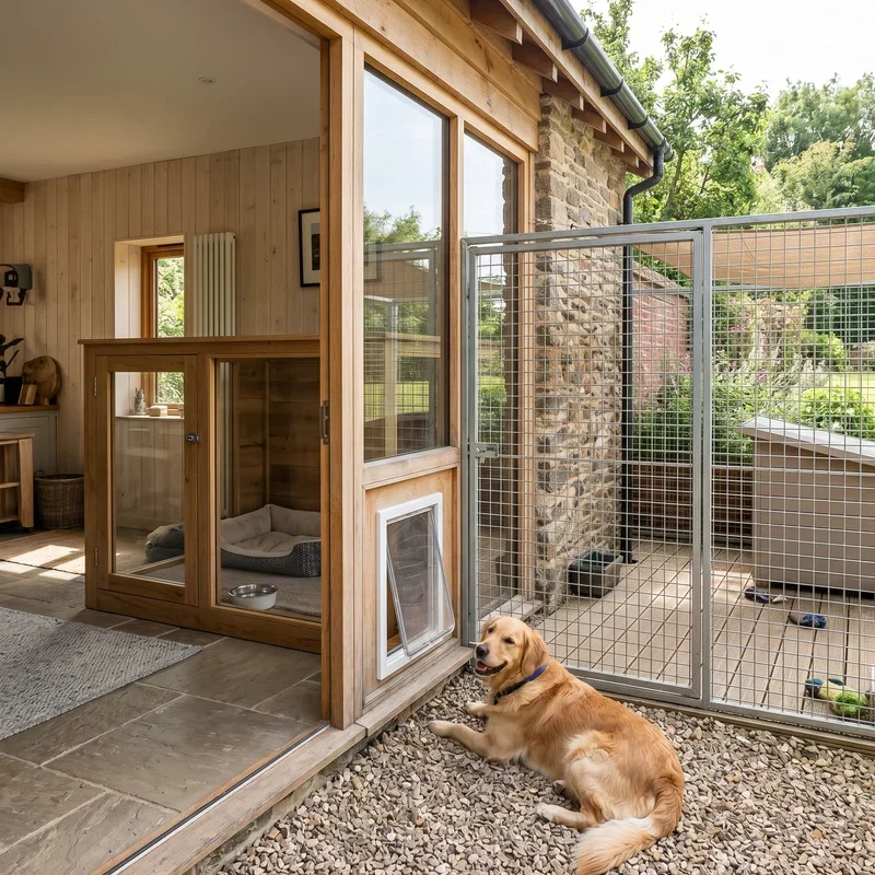Indoor Outdoor Dog Kennel Ideas