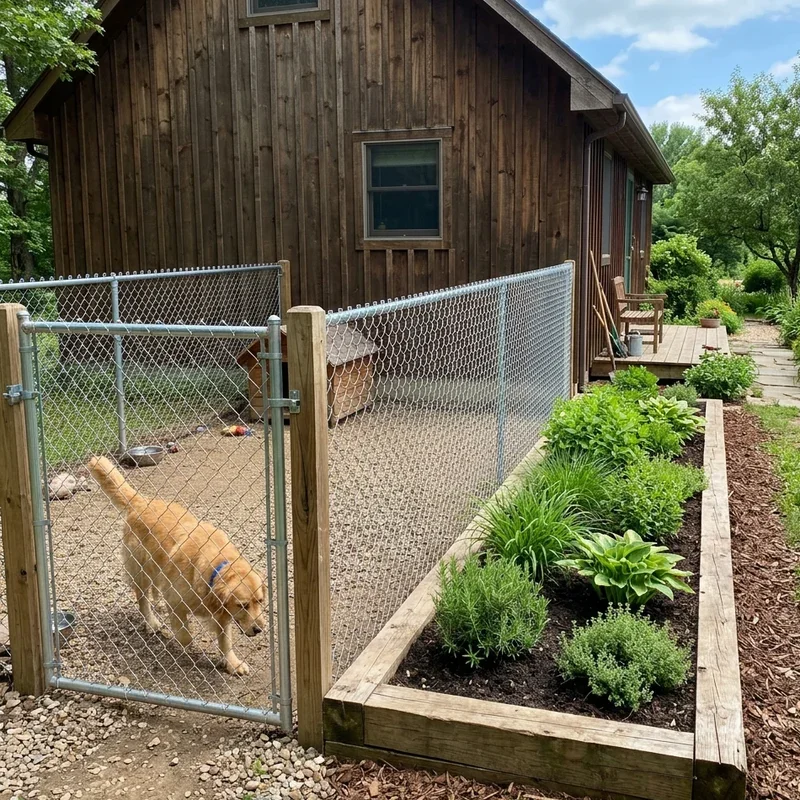 Dog Run Ideas on Side of House